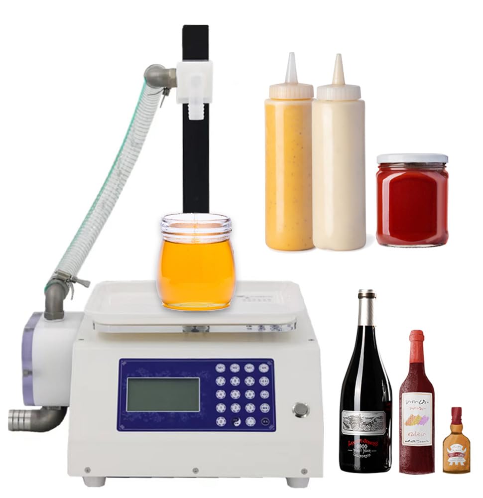 Honey Bottle Filling Machine,Liquid Filling Machine,Quick Fill Honey Filler,Paste Filling Machine,Automatic Bottling Equipment for Shampoo,Edible Oil,Tomato Sauce,50-5000ml