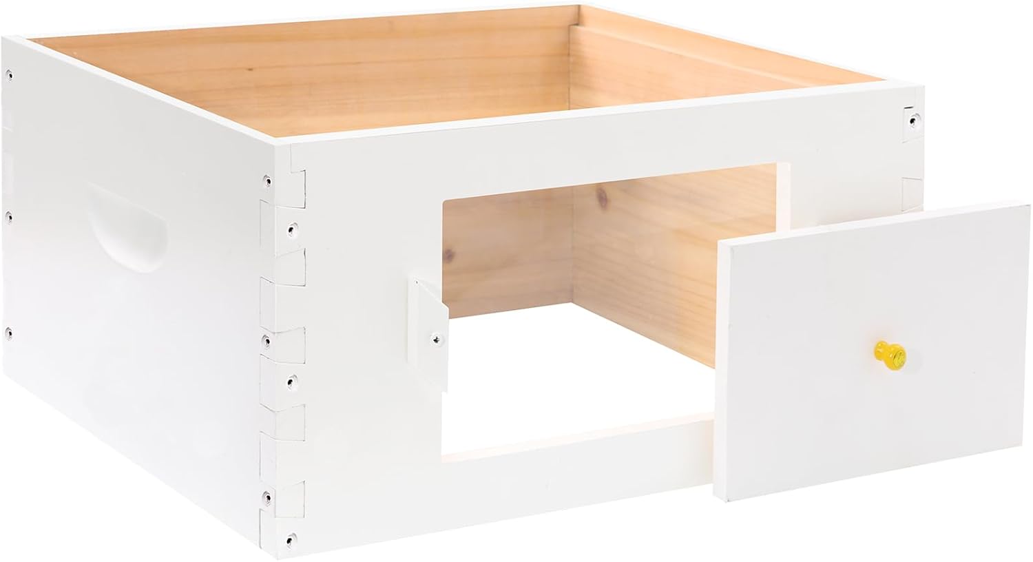 8 Frame Langstroth Beehive Deep Brood Box Painted Not Includes Wooden Frames & Waxed Foundations (Unassembled)