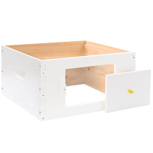 10 Frame Langstroth Beehive Deep Brood Box Painted Not Includes Wooden Frames & Waxed Foundations (Unassembled)