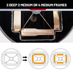 BeeTech 2/4 Frames Manual Honey Extractor Kit Include Frame Grip, Uncapping Knife and Double Sieve for Beekeeping Starter Harvest Honey
