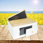 10 Frame Langstroth Deep Brood Bee Hive Box Include Beehive Frames and Wax Foundations (Unassembled)
