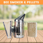 Newest 8 Frame Beehive Starter Kit Hand Painted Includes Beekeeping Supplies Tools and Sting Proof Bee Suit