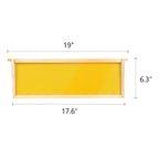 10-Pack Medium Super Box Wooden Beehive Frames and Beeswax Dipped Plastic Foundations for Beekeeping (Unassembled)