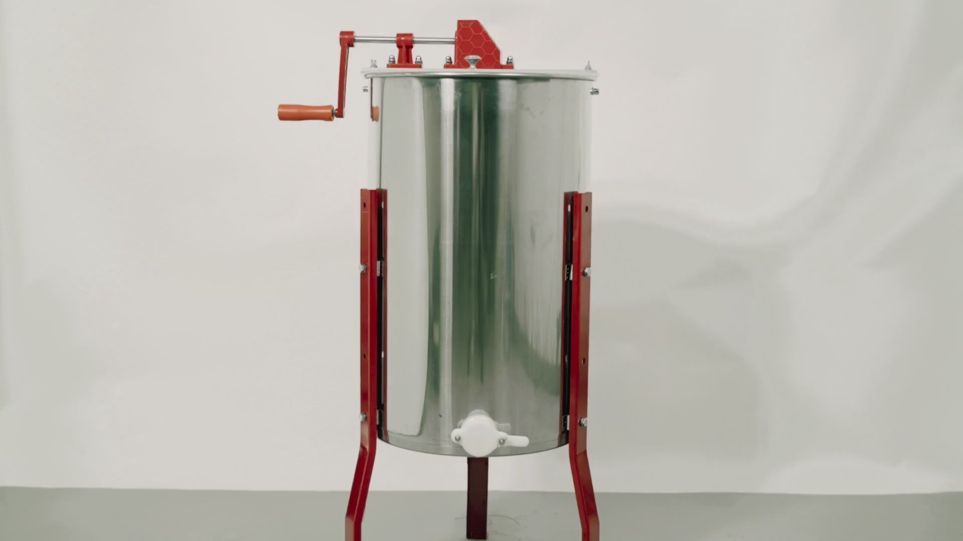 BeeTech 2/4 Frames Manual Honey Extractor Kit Include Frame Grip, Uncapping Knife and Double Sieve for Beekeeping Starter Harvest Honey